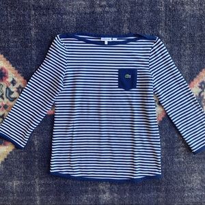 Lacoste Stripe T-shirt 16yrs or Adult XS